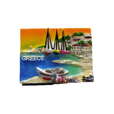 Tουριστικό μαγνητάκι Souvenir – Σετ 12pcs - Resin Magnet - Greece - 678348