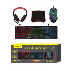 Πλήρες σετ Gaming 4 σε 1 - LED RGB - AS1088 - AOAS - 651213