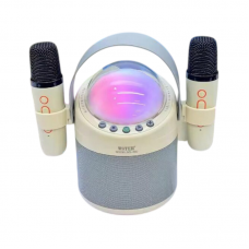 Ασύρματο ηχείο Bluetooth με 2 μικρόφωνα Karaoke - WS-960 - 811795 - White