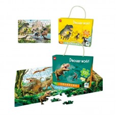 Παιδικό puzzle 100 κομματιών - Dinosaur World - 61003 - 310441