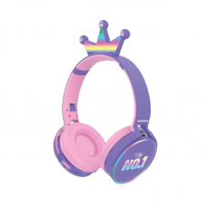 Ασύρματα ακουστικά - Princess Headphones - ME16 - 516479 - Purple