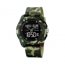 Ψηφιακό/αναλογικό ρολόι χειρός – Skmei - 2199 - Army Green