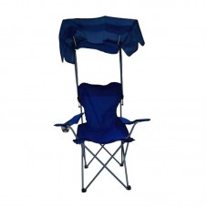 Πτυσσόμενη καρέκλα camping με σκίαστρο - 1053 - 170051 - Dark Blue