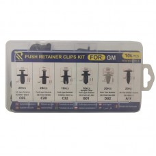 Σετ συνδετήρες αυτοκινήτου - Push Retainer Clips - 100pcs - 005914