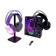 Ασύρματα ακουστικά Bluetooth LED - Headphones - PG580 - RGB - 212058 - Black