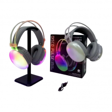 Ασύρματα ακουστικά Bluetooth LED - Headphones - PG580 - RGB - 212058 - White