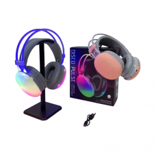 Ασύρματα ακουστικά Bluetooth LED - Headphones - PG580 - RGB - 212058 - Pink