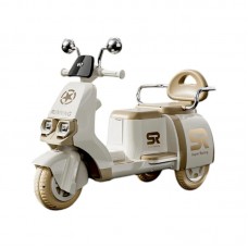 Παιδικό ηλεκτροκίνητο τρίκυκλο scooter - BJQ-SR - 731115 - Brown/White