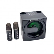 Ασύρματο ηχείο Bluetooth με 2 μικρόφωνα Karaoke - YS-207 - 887196 - Black