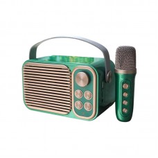 Ασύρματο ηχείο Bluetooth με μικρόφωνο Karaoke - YS-104 - 887295 - Green