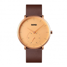 Αναλογικό ρολόι χειρός – Skmei - 9213 - Brown/Gold