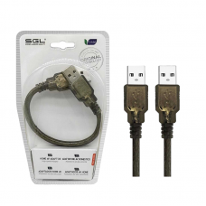 Αντάπτορας καλώδιο USB 2.0 - AA-01 - USB-A male/male - 20cm - 098135