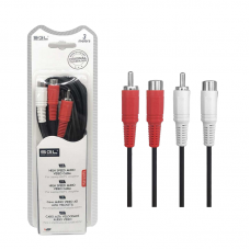 Καλώδιο σήματος RCA - 1546 - 2xRCA m-f/2xRCA m-f - 3m - 096230