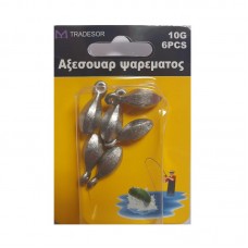 Βαρίδια αλιείας με θηλιά - 20gr - 4pcs - 30164