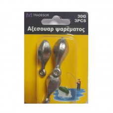 Βαρίδια αλιείας με θηλιά - 60gr - 2pcs - 30168