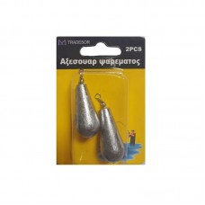 Βαρίδια αλιείας με στριφτάρι - 40g - 2pcs - 30150