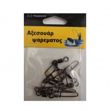 Στριφτάρια με παραμάνα ασφαλείας - No.8 - 15pcs - 30133