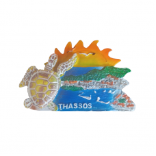 Tουριστικό μαγνητάκι Souvenir – Σετ 12pcs - Resin Magnet - Thassos - 678131