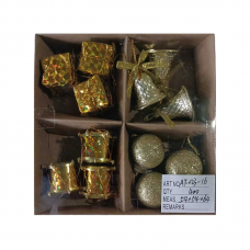 Σετ Χριστουγεννιάτικα στολίδια - 2.5cm - 12pcs - 023162