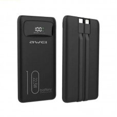 Powerbank - 10.000mah -  P168K - 22.5W - AWEI - 888551 - Black