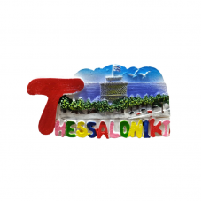 Tουριστικό μαγνητάκι Souvenir – Σετ 12pcs - Resin Magnet - Thessaloniki - 678143