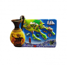 Tουριστικό μαγνητάκι Souvenir – Σετ 12pcs - Resin Magnet - Chalkidiki - 678314