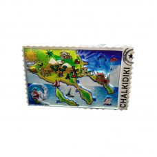 Tουριστικό μαγνητάκι Souvenir – Σετ 12pcs - Resin Magnet - Chalkidiki - 678301