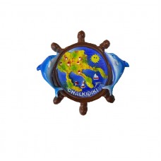 Tουριστικό μαγνητάκι Souvenir – Σετ 12pcs - Resin Magnet - Chalkidiki - 678083