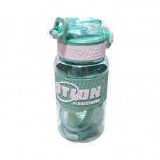 Φορητό παγούρι πλαστικό - 8056 - 600ml - 219569 - Green/White