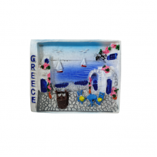 Tουριστικό μαγνητάκι Souvenir – Σετ 12pcs - Resin Magnet - Greece - 678016