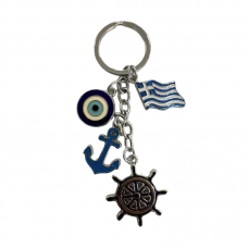 Τουριστικό μπρελόκ Souvenir - Σετ 12pcs - Ματάκι/Greece - 280785