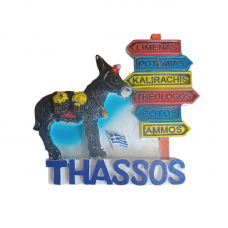 Tουριστικό μαγνητάκι Souvenir – Σετ 12pcs - Resin Magnet - Thassos - 678166