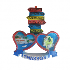 Tουριστικό μαγνητάκι Souvenir – Σετ 12pcs - Resin Magnet - Thassos - 678169