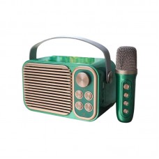 Ασύρματο ηχείο Bluetooth με μικρόφωνο Karaoke - YS-104 - 887295 - Green