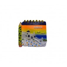 Tουριστικό μαγνητάκι Souvenir – Σετ 12pcs - Resin Magnet - Greece - 678035