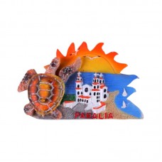Tουριστικό μαγνητάκι Souvenir – Σετ 12pcs - Resin Magnet - Paralia - 678116
