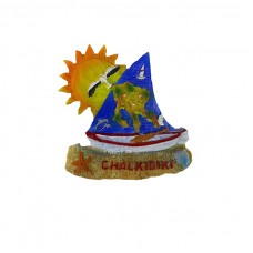Tουριστικό μαγνητάκι Souvenir – Σετ 12pcs - Resin Magnet - Chalkidiki - 678093