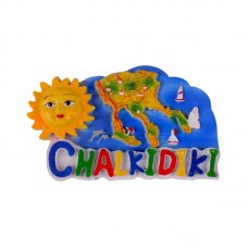 Tουριστικό μαγνητάκι Souvenir – Σετ 12pcs - Resin Magnet - Chalkidiki - 678089