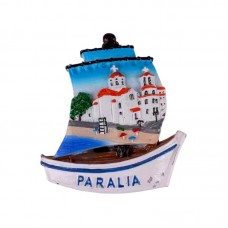 Tουριστικό μαγνητάκι Souvenir – Σετ 12pcs - Resin Magnet - Paralia - 678101