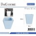 Κάδος απορριμμάτων μπάνιου πλαστικός - Light Blue - 21671