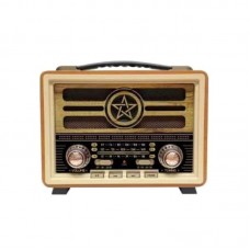 Επαναφορτιζόμενο ραδιόφωνο Retro - MD-2026 - 120257 - Yellow/Beige