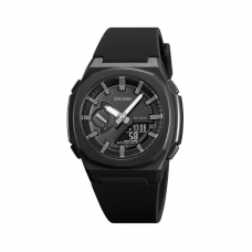 Ψηφιακό/αναλογικό ρολόι χειρός – Skmei - 2091 - Black/Black screen
