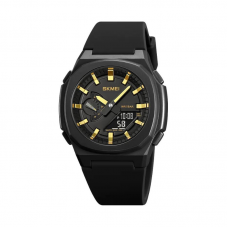 Ψηφιακό/αναλογικό ρολόι χειρός – Skmei - 2091 - Gold/Black screen
