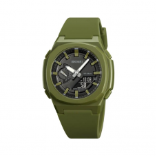Ψηφιακό/αναλογικό ρολόι χειρός – Skmei - 2091 - Green/Black screen