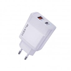 Αντάπτορας φόρτισης Fast Charge με 2 θύρες USB-A & Type-C - 20W - CX147 - 251479
