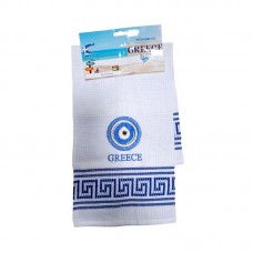 Πετσέτα ποτηρόπανο Souvenir με κέντημα - Σετ 12pcs - Greece - 416181