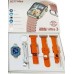 Σετ Smartwatch με 3 λουράκια - LG77 Mini - 064908 - Orange