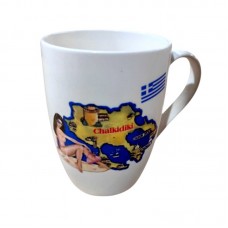 Σετ κεραμική κούπα Souvenir - 12pcs - Chalkidiki - 221202