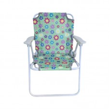 Παιδική πτυσσόμενη καρέκλα camping - 2012 - 241729 - Green/Flowers