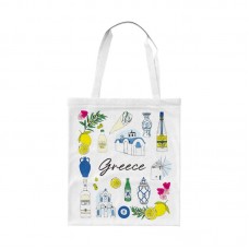 Υφασμάτινη τουριστική τσάντα καμβάς - Greece - 40x35cm - 221103